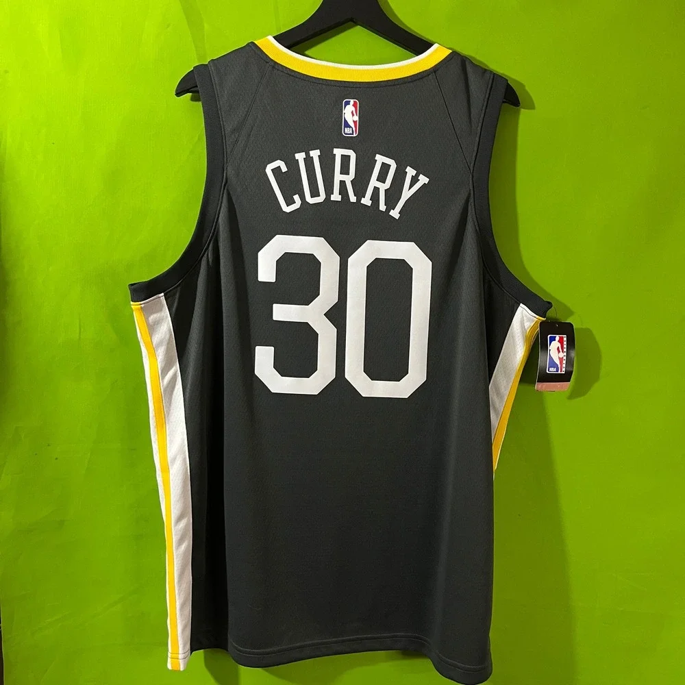 NWT Nike Stephen Curry Golden State Warriors The Town Jersey Grey‎ XL